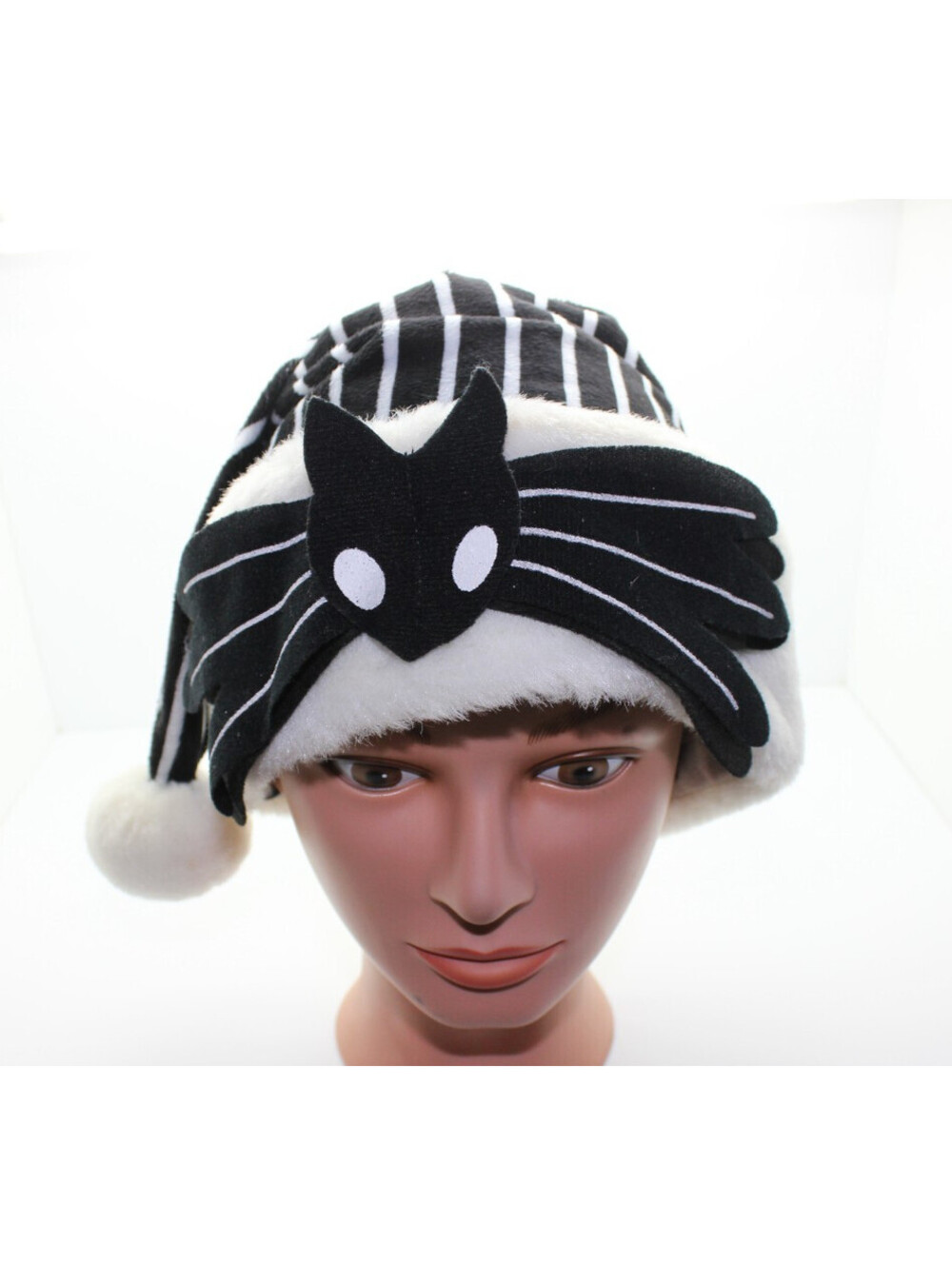 Disney Nightmare Before Christmas Jack Skellington Striped Santa Hat Kcare